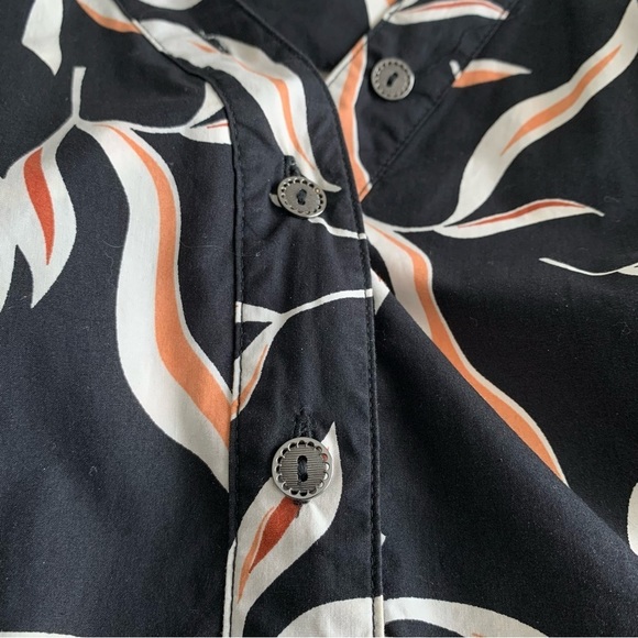 Anthropologie Hei-Hei Palma romper Womens Medium Cut out back Pockets Botanical - Picture 8 of 12